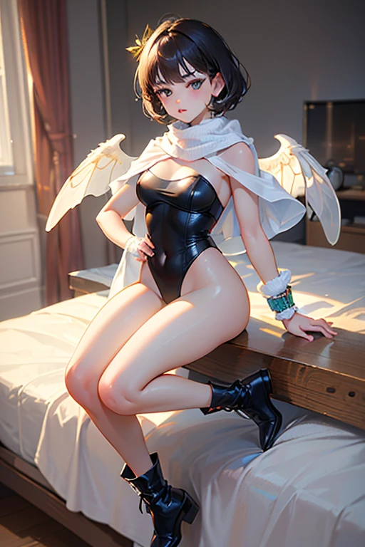 Tracer from overwatch in yellow Lace Garter Lingerie Mesh Mini Skirt Nightwear Babydoll Bodysuit, topless, big nipples.