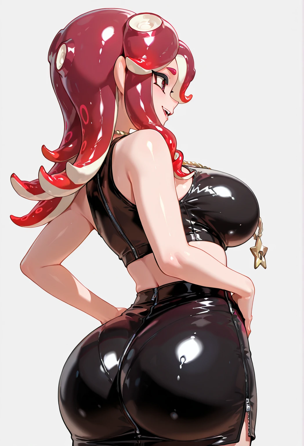 full body, masterpiece, best quality, ultra detail, older female, mature, mature female, rias gremory, as CEO, long hair, party dress, turquoise eyes, ahoge, large breasts, wide hips, thick thighs, round thighs, big thighs, small waist, narrow waist, thin waist, wide hips, big hips, ample hips, 3/4 view