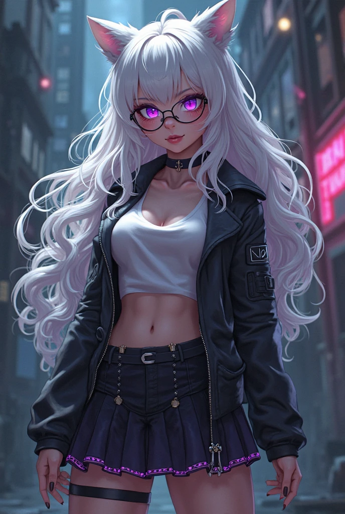 tmasterpiece,(tmasterpiece,top-quality,best qualityer),1girll, jewely,耳Nipple Ring,choker necklace,bangle, hoop earings, , Long hair and long meat, Blonde hair,(Black color hair,Silvery-white hair,Maroon hair, solo, ssmile, looking at viewert, motorvehicle,The Car, Sports cars,groundvehicle, Sat down, exteriors, daysies, medium breasts,Open navel, , floral patterns, grinning smile,collars,Laser cloth,(black leather bodysuit), laser,holy rays,gold foil,Gold leaf art,glitter drawing,Correct anatomy,Detailed face, Detailed eyes,Chest exposed,(miami, night life), (abs), leopard print, glasses, labcoat