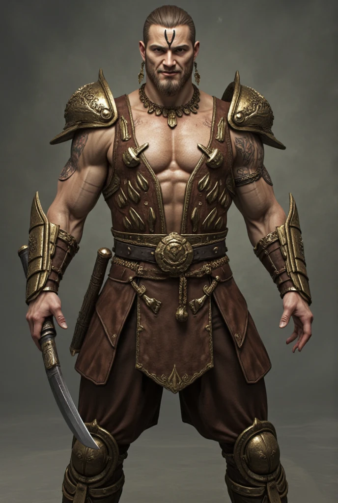 Humanoid ankylosaurus as a male viking maze a hand 