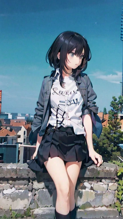 masterpiece, best quality, ultra-detailed, ray tracing, perfect lighting, detailed image, natural skin texture, 1girl, rukia, perfect anatomy, black color hair, little breast, cleavage, delicate eyes, detailed eyes, lustful, blush, hot, sexy, sexy body, nsfw, sexy pose, arm behind the back, wet, showing her boobs, open legs, no panties, show pussy, pretty pussy, thinner waist, wide hips, thick thighs, better lighting, blue sky, clouds, in a river.