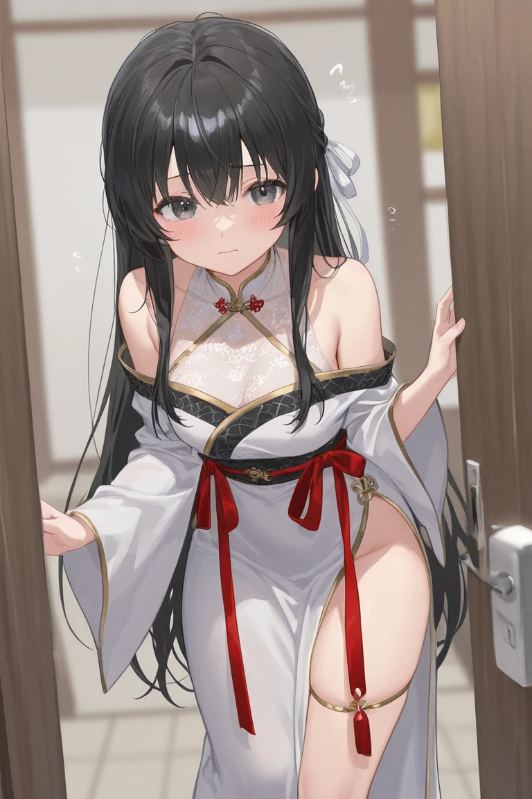 clear、Black Hair、Baby Face、The Face of Japan、Long Hair,blonde,wearing a black hairband,Both sides up,Side Lock,Hair between the eyes,Bangs and orange eyes、There are highlights in the eyes、Black choker,Ribbon choker,Black Ribbon、she is naked、she is taking a bath、彼は顔を赤らめてIを見る.,D cup breasts,cute、she looks shy 、blush、Face is bright red、sheの胸は見えている、Your breasts are clearly visible、she grows up、、Iを見て、Shyly showing off her chest and breasts、The chest and chest area are visible.......、I can see her pussy、I can see from my head to my thighs.、、she'mischief、It feels cool though、I'Embarrassing、It seems cute、Soak in a hot spring、Completely naked
