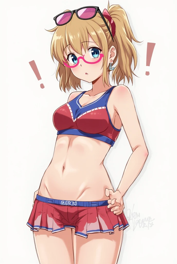 Browsing Caution,Only one person,(Petite),((One cute boy)),((Groin bulge)),seiza,Blonde woman with low pigtails,lips,Sweat,White Breath,Swimwear,The gaze of the viewer,A begging expression,Showing his erect penis to the viewers,(ejaculation)