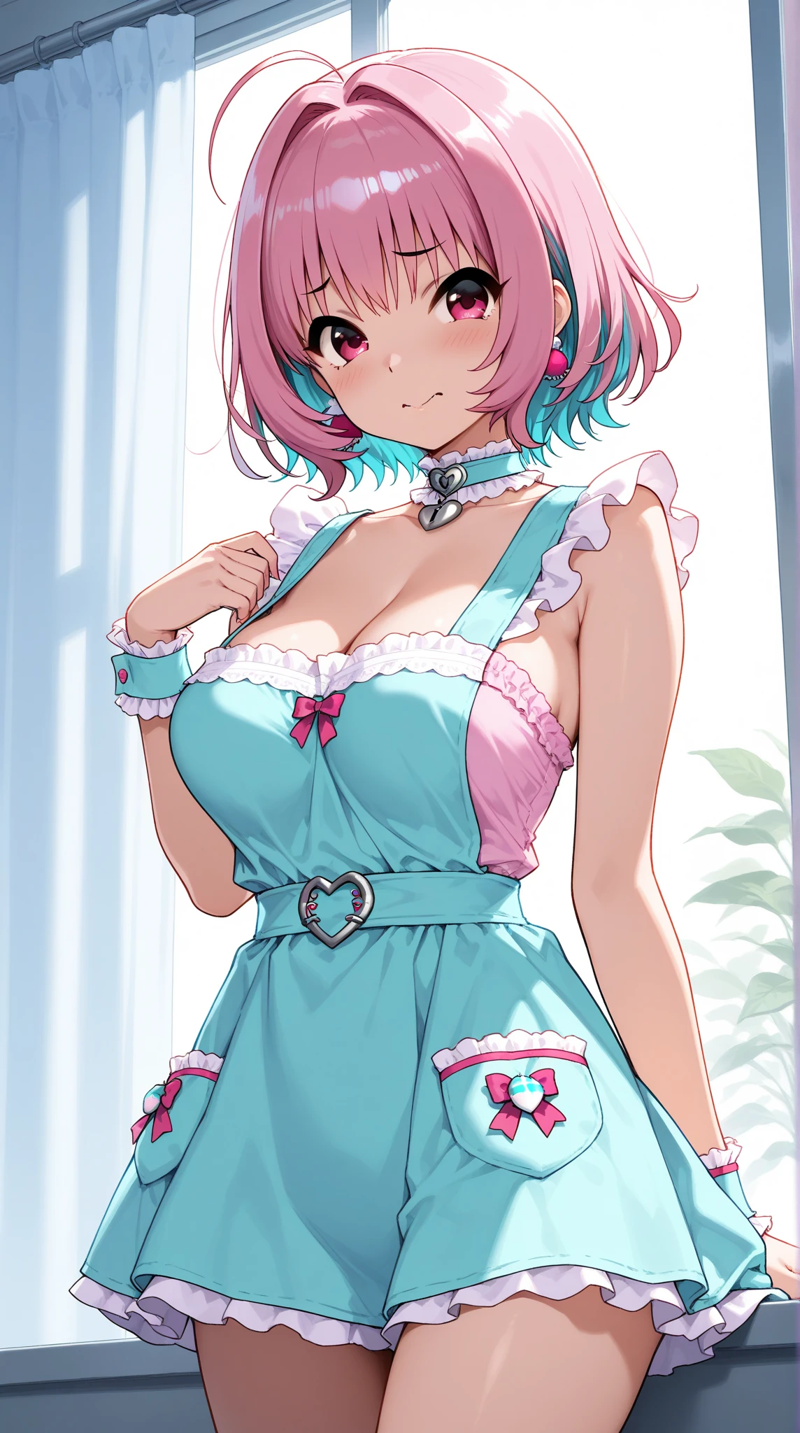 (masutepiece, Transparent air, 透明なThe eye,Best Quality, Perfect Anatomy, High quality:1.4), absurderes, absolutely resolution, unbelievable Ridiculous, hight resolution, ultra-detailliert, Official art, Unity 8k壁纸, Kinetic typography,nice hand, Perfect hands, Boobs Boobs Detailed Beautiful Hands, Large_filesize, fulcolor, hight resolution, symmetric, exceptional, Best aesthetic, newest, Anime, very beautiful detailed body,The hair,faces,The eye, BREAK,  1 beautiful girl, 1girl in, (Cute:1.5),(Cool:0.8), (Beauty:1.5),(Chibi:0.5), (17 years old girl), (girl, Older sister, Unclear, 日本の綺麗なfaces:1.2) BREAK, (詳細なThe eye,ツリThe eye:1.2),(銀色のThe hairを,お団子の長いThe hair,Breasts and breasts decorated:1.8), 星のThe eyeのシルエット 太いまつげ, boobs boobs double eyelids:1.2), cleavage,Swaying udder, Clear skin, Beautiful skin, Shy, Erect ,Clear skin, Beautiful skin, Shy, gleaming skin,(最高品質のfaces),(最高品質の輝くThe eye),(最高の笑faces,:D:1.45) 

BREAK,Indoor, (Narrow waist), 
BREAK in gothic lolita dress, (wearing (pink:1.2) and (black:0.8) dress with (polka dot pattern:1.2) and lace appliques:1.4), wearing no sleeves and halter neck, wearing short skirt with layers of lace and tulle, (wearing black gloves and pink shoes with straps:1.4), 
BREAK (wearing black hat with pink bow:1.3), 
BREAK (short pink hair with spikes and bangs, 

,BREAK,(((to stand))), In the garden, boobs boobs day road, boobs boobs detailed background, The table,Showroom,tee,basket,bottles,butter,flower,a cake,food,hawke,] Knives,fruit,Cute glass teapot,raspberry,fruitパウンドa cake,fruitcake,fruitタルト,apple pie,daisy,veggies,.......jar,vases,bottles,Leaves,レモンa cake,Lily_(flower),Apron,Kotaheko Address, (((((head-on))))),Waterfall,depth of fields,

 BREAK,wakame,wakame,wakame,(Cowboy Shot:1.4), 

BREAK,(Blurry background:1.3),(absurderes, hight resolution, Super Detail Art),cel shading,Clear Color, Lonely optical effect, Beautiful pictures, Bright glow, mystic atmosphere,(Close-up of girl:1.1), Mystical light particle effect,manga influence, clean line drawings,