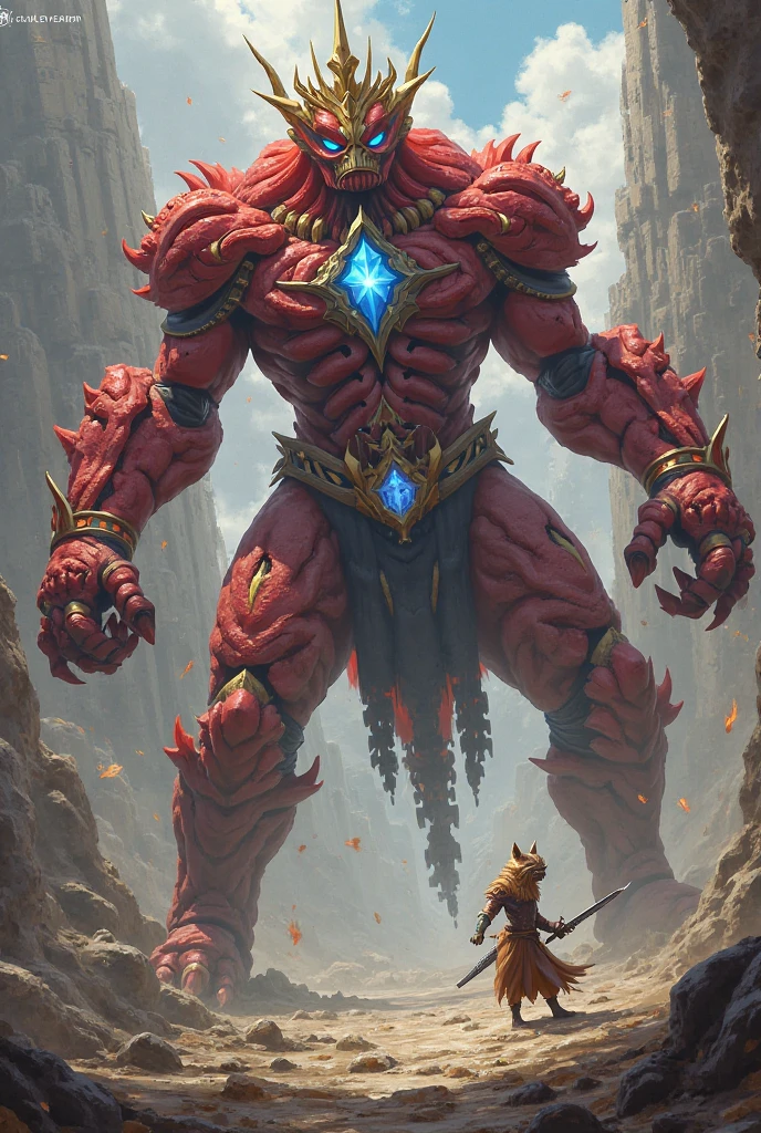 masterpiece, best quality, fantasy world, a giant muscular young man, (20 years old) on all fours, bdsm style suit, gay bondage, dressed in leather and harness, studs, rings, chains, and sex toys, carrying a palanquin on his back, head hidden by a mask baroque leather, high resolution animated 8K