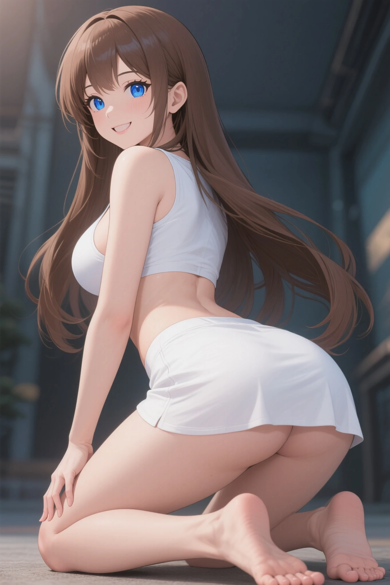 A photo of Mabel from Gravity Falls sexy naked showing her breasts and ass