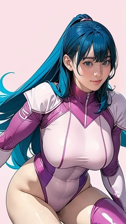 ((Best quality)), ((perfect masterpiece)), (detailed: 1.4), (Absurd), (((full body, curvy body, super huge enormously gigantic , arching her back in a sexy seductive slutty pose)), (((blue hair woman,
blushing, full pouting pink lips))), 35-year-old woman, Beautiful muscular woman, giant robot pilot, wild with perfect curvy body, tons of tattoos and piercings, wearing little clothing, tiny thong, clothing with Japanese cyberpunk graphic patterns, halftone pattern and vertical stripes, perfect color scheme