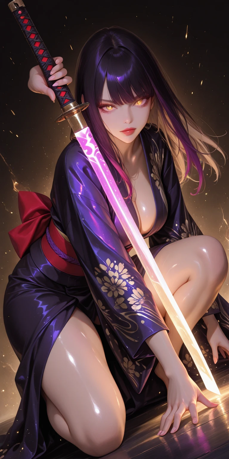 Yae Miko(purple eyes)(nude)(R-18)(explicit)(maid)