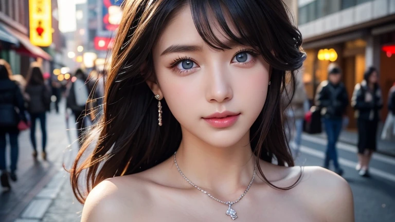 Urban beautiful girl college student, (青白い顔とblue eyes:1.5), masterpiece, light makeup, red lips, silver hair, messy long hair, street background, beautiful, elegant. super fine details, master works, authentic texture, cinematic lighting realism, perfect job, 16k, 8k, hd, exquisite features,blue eyes、japanese idol、beautiful顔、かわいいsmile、brown hair、beautiful hair、short bob hair:1.5、glamorous、B cup breasts、oily muscles、shiny skin、sunburned skin、Glowing dark skin、sexy camisole,T-back, bright big eyes, smooth skin, earrings, necklace, Save this image、Pale face and eyes:1.3、薄くてPale face and eyes:1.3, blue eyes:1.3、8K, {highest quality}, {{masterpiece}}, {とても繊細でbeautiful}, outstanding light and shadow, highly detailed wallpaper, clear and bright sunlight、 1 girl, , Short golden bob hair:1.3, strong sunlight, Summer:1.5, highly detailed face、 golden ratio、 delicate hair, B cup breasts, realistic skin texture, visible wrinkles on the skin., broad shoulders,window, ((a strong light shines on your face)), cowboy shot:1.5, necklace、ring、earrings、smile:1,5, A park with cherry blossoms in full bloom:1.5