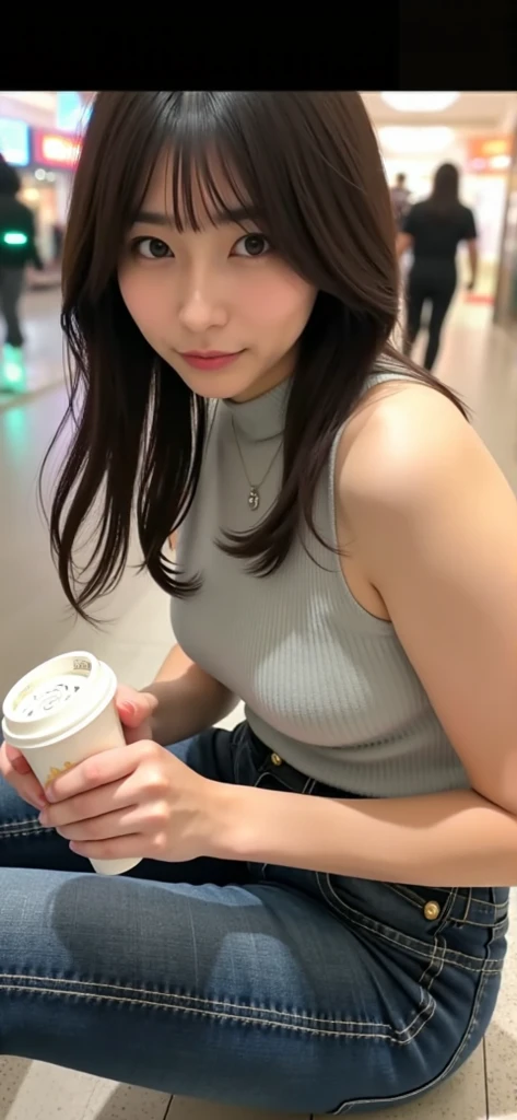 ((woman in short skirt sucking)), ((polera mojada escotada leche en chest)), ((expensive milk, boca, chest))