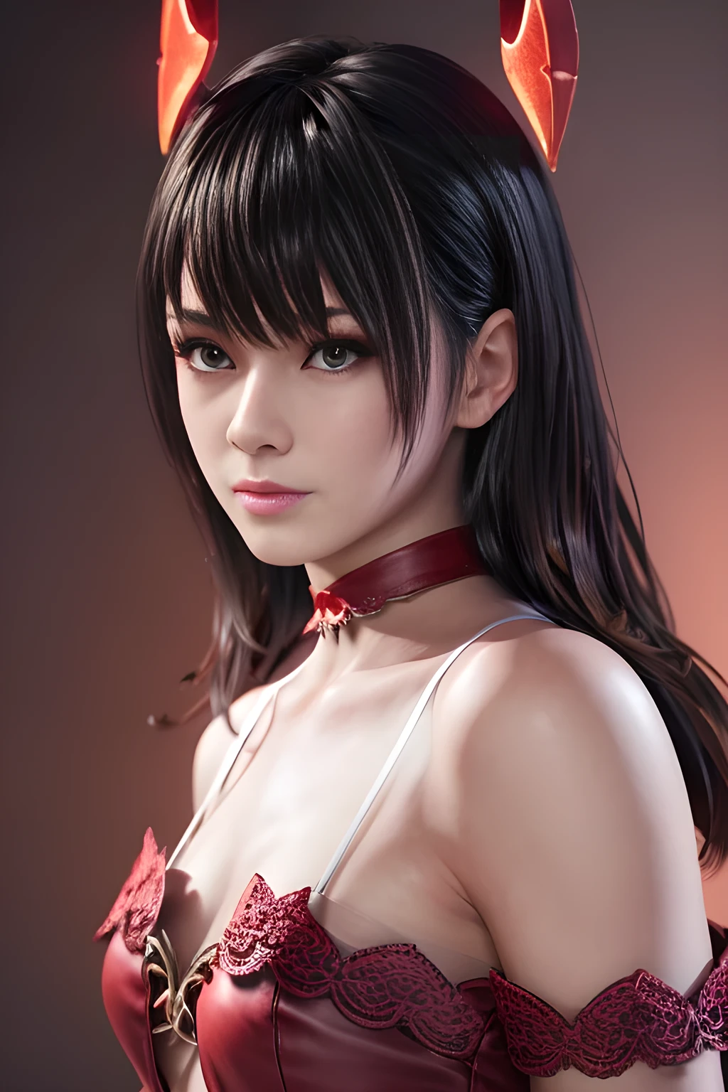 Kasumi, brown eyes, Red Hair, (best quality, ultra detail), (realistic:1.37), beautiful and detailed face, ultra-realistic texture, Delicate face, delicate body, red lipstick, bright colors. high definition, 8K. angry expression and penetrating, expressive gaze.