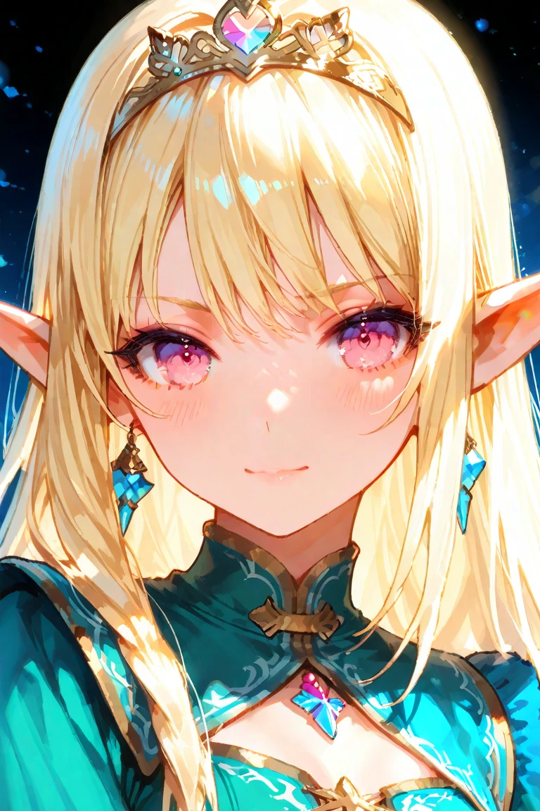 Very close、((Focus on the upper body))、16k、masterpiece、High resolution、High resolution、Samurai、((1 young elven woman))、((Beautiful white skin))、((Beautiful blonde))、((Small breasts))、Bunhead、short hair、((Beautiful Blue Eyes))、((Pointed Ears))、Smiling Kindly、smile、blush、Pink Lip Gloss、Shiny skin、((Samuraiの鎧を着る))、((Japanese Castle))、Courting me、((Put your hand on your cheek))