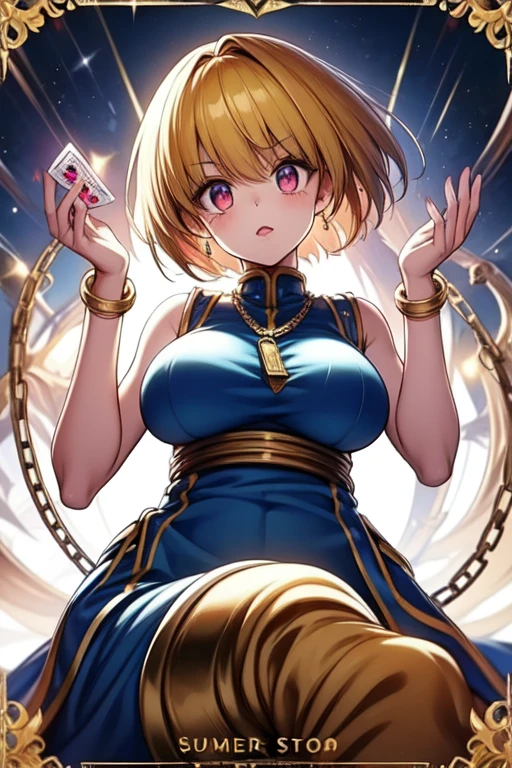(masterpiece, best quality, detailed), 1girl, solo, looking at viewer, briar, blonde hair, red eyes, short hair, earrings,
<lora:CosmicEldritchTech-20:1>, eldritchtech, cosmic, dark energy, wraith, glowing eyes, clothing cutout, underboob, torn clothes, indoors, throne room, throne, pillar, banner, gold, stone wall, sitting, crossed legs, evil smile