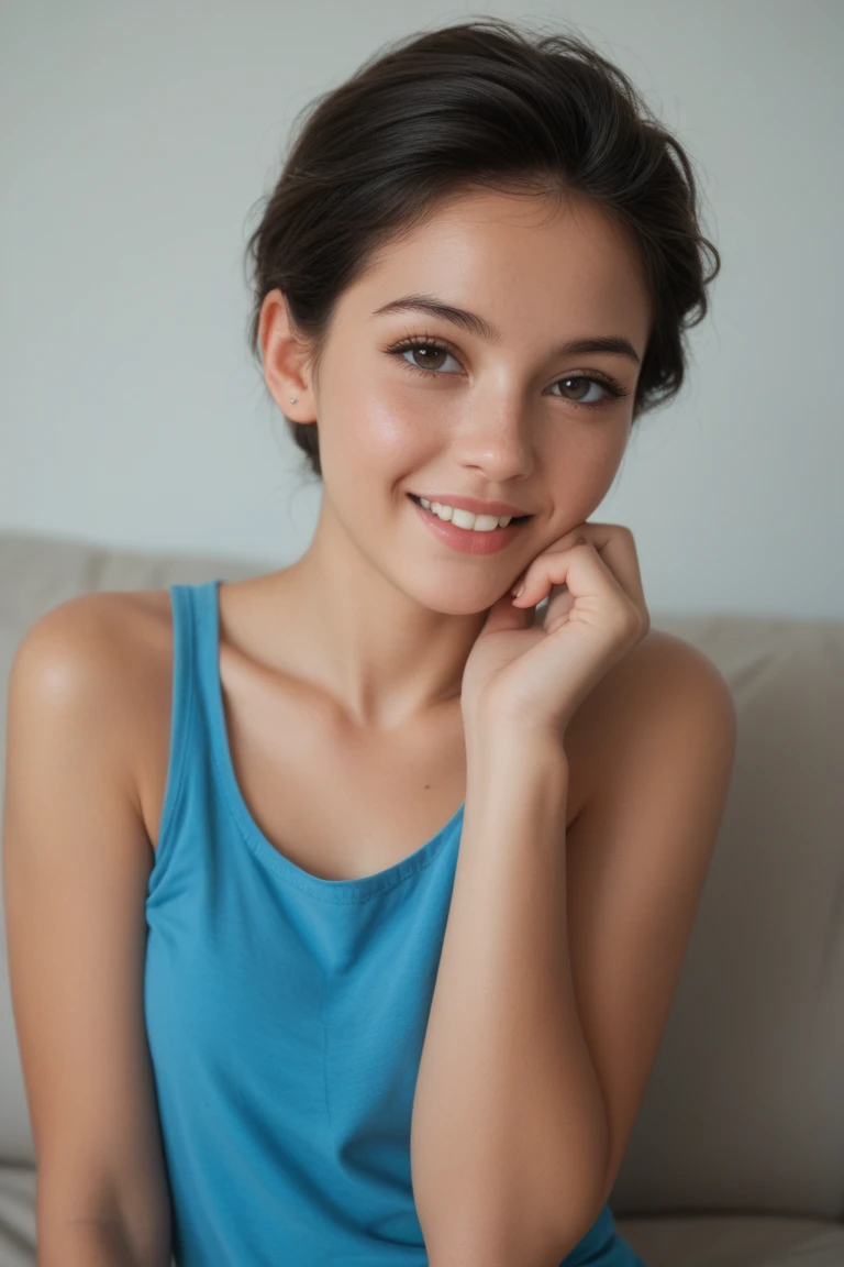 (masterpiece, best quality:1.2), 1girl, solo, cute smile,