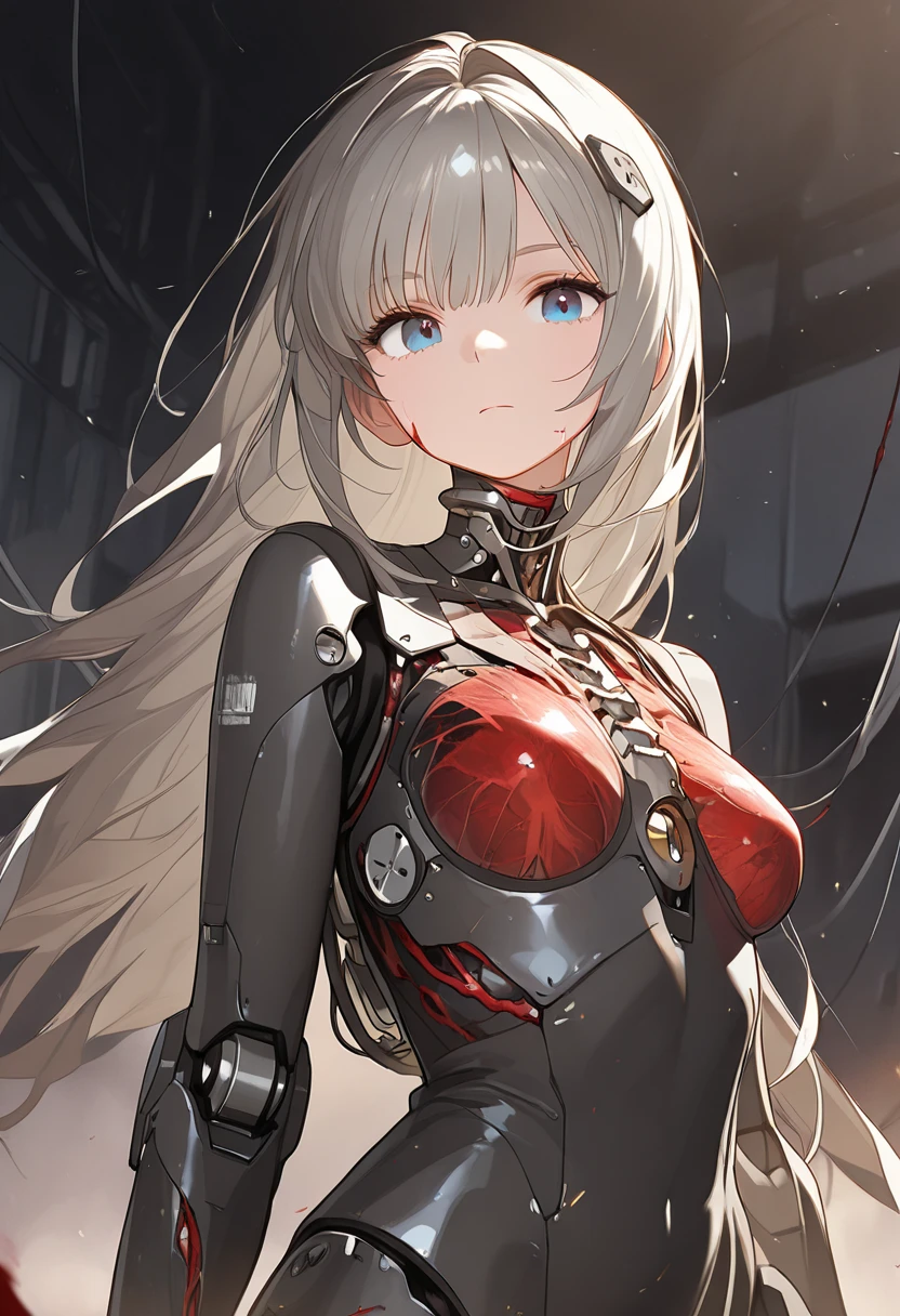 (((masterpiece))), (((highest quality))), ((Super detailed)), (very detailed CG illustration), ((very delicate and beautiful)),cinematic light,((1 female machine)),alone,big breasts,whole body,(Machine Made Joint:1.2),((Mechanical marginal blood vessels connected to the canal Mechanical vertebrae attached to the back),((Mechanical cervical vertebrae attached to the neck)),(sitting),Expressionless,(Wires and cables connected to the neck:1.2),(head wire and cable:1.2)(character focus),SF,very detailed,colorful,most detailed, very detailed, vivid appearance, creative action, very detailed, Imaginative, sensual, voluntary, highest quality, skin texture, intricate details, (cinematic lighting), RAW photo, 8K, masterpiece,highest quality,Super detailed,very detailedイラスト,very detailed,intricate details,High resolution,超intricate details,very detailed 8K cg wallpaper,