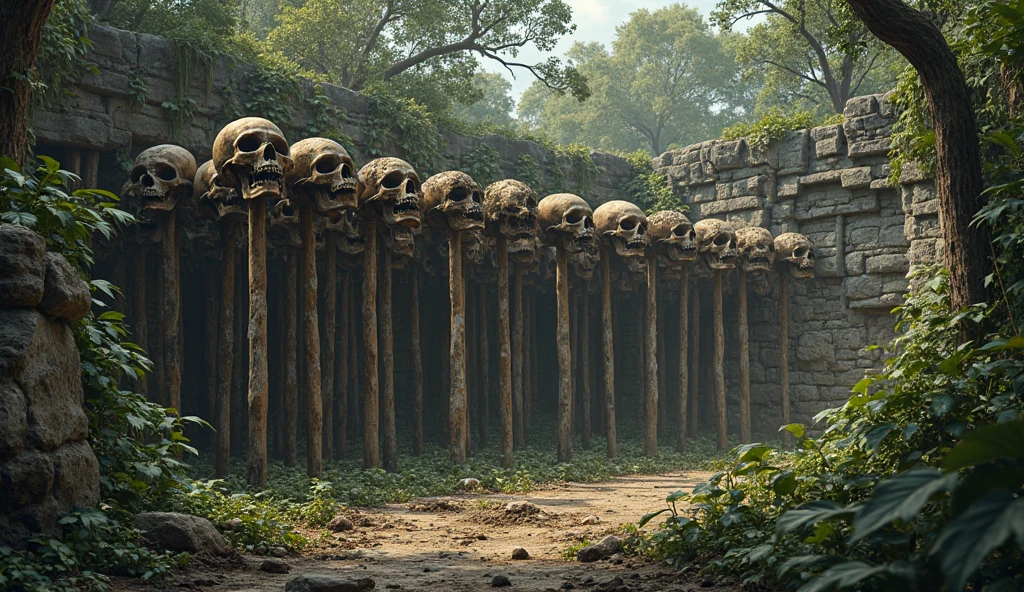 a tropical island, a gigantic human skull shaped cave, strange trees and animals, fog, (best quality,4k,8k,highres,masterpiece:1.2),ultra-detailed,(realistic,photorealistic,photo-realistic:1.37),detailed rock formations,lush vegetation,mysterious atmosphere,dramatic lighting,dramatic landscape,cinematic composition,moody colors,dark fantasy,surreal,epic scale