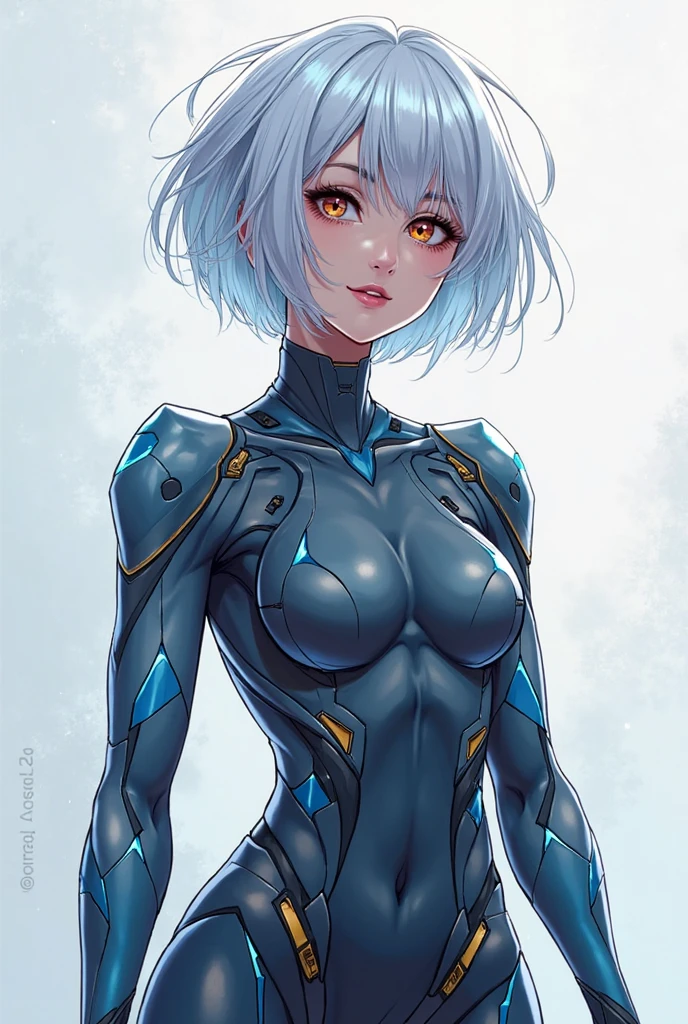 dynamic series of drawings showing a silver haired and blue eyed warrior girl., 8k, ultra high res, ultra detailed, hd,(well designed face), amazing face, (super detailed), beautiful eyes, soft lighting,, outdoors, streets,, URUSHISATO,1980s,, beautiful detailed eyes,mechanical parts, asymmetrical hair,thigh highs, latex suit,cleavage,