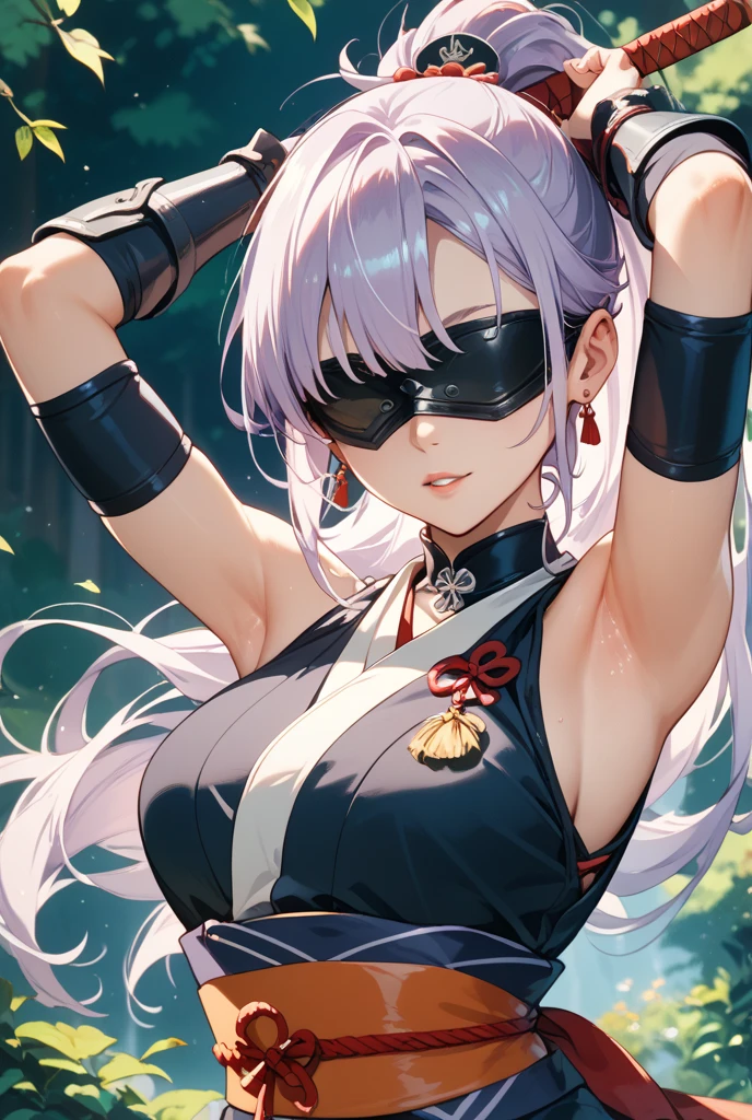 A high school girl with white hair and red eyes, The water soaked her white, Thin cheongsam,Become clear and exposed,The chest is large,legs long,Long hair and waist,pantyless,8K high-definition,The clothes were torn and exposed,In sex
