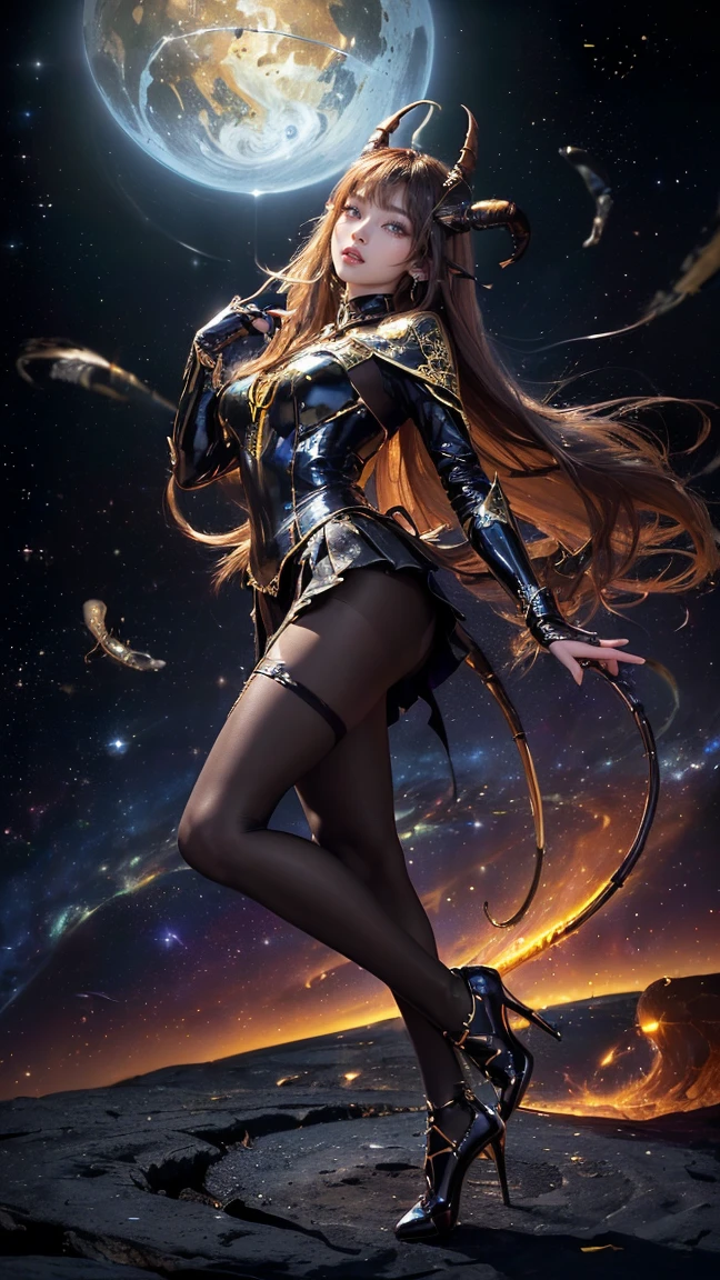 There is lost coliseum there stand female lionessin battle stance, she have ebony colour skin beautiful yellow cat eyes dark gold eyeshadows make up, ring style earrings, her hair is purple with pink highlights . she dressed in white neather topic with golden parts on countures also short and white leather straps on her cat legs instead of boots, her hands have hude ruby claws on her fingers, (ultra high quality fantasy art, anime fantasy style, masterpiece, ultra high quality character design, 8k quality anime art, realistic anime art, top quality wallpaper illustration, detailed ultra high quality accurate face, high quality design and accurate physic)