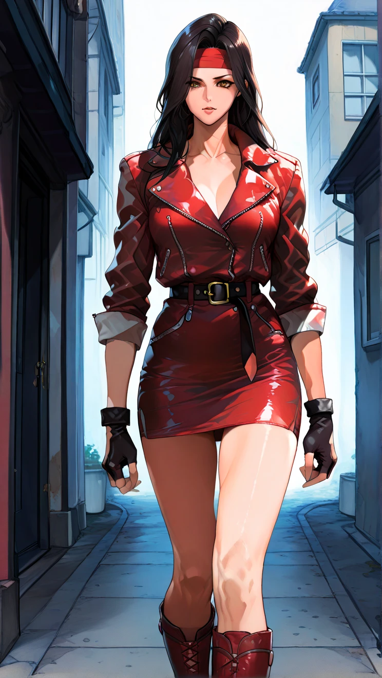masterpiece, (((wearing headphones))). (anime girl posing). ((1990s anime)). ((City Pop girl)). Gorgeous features . Hyper detailed. High definition. Anime style. HDR. 8k. This contrast between the fantastical character and the more bold color scheme and elements gives the piece an intriguing narrative quality. painted realism, photorealistic, fantasy digital art,Render Related Information: 32K resolution,Expressive details, Season: summer, Time: Dawn, (((Waiting on the station platform to catch the train before going to school ))),full body,smile.Moonlight illuminates the dimly lit room.90s,short hair girl,beautiful girl,(((A woman whose back can be seen up to her waist))),（woman from behind）,