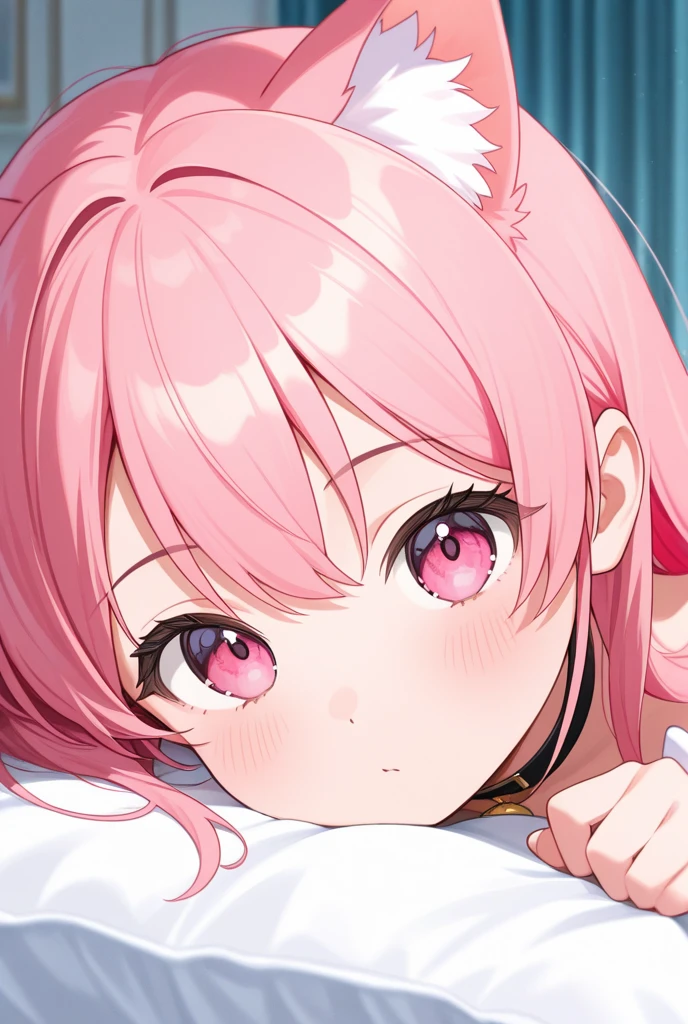 (Adult japanese girl), on bed kneeling, pink long hair, (((white sleeveless traditional cheongsam dress))), pleated skirt ((blowjob)), (((((cum in mouth))))), ((((male orgasm)))), (((male ejaculate))), looking at viewer, (((((orgasm))))), (((((deepthroat))))), (large breasts), pink nail polish, paizuri