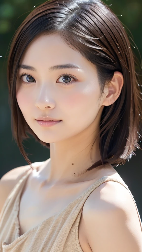 (Masterpiece), Realistic, (Portrait of a Girl) Asian, Beautiful Face, Sunlight, Cinematic Light, Bangs, Beautiful Woman, Beautiful Eyes, Blonde Hair, Perfect Anatomy, Very Cute, Princess Eyes , (Blue Eyes), (Head Frame), Center Image, Standardization, Bioluminescence, 8 Life Size, 8K Resolution Anatomy, WhiteLow cut dress, tiny blue details, human hands, curiously perfect, elegant, near perfect, dynamic, highly detailed, character sheet, concept art, smooth, facing viewer, body symmetrical and well balanced, stunningly beautiful teenage girl detailedHairstyle