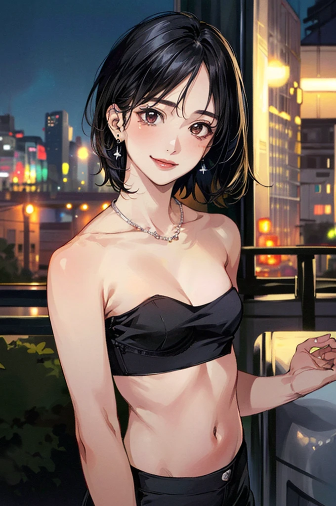 Adult female, short black hair, closed eyes, Theatrical mask, Rich ballerina clothes, ballet dance, Masterpiece, HighQuality