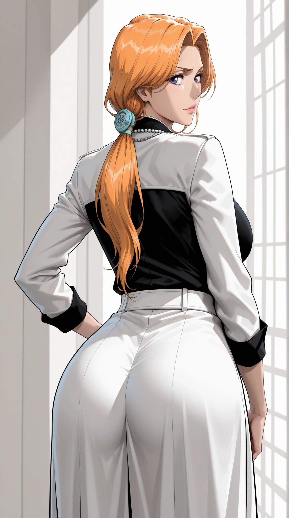 NamiFinal, Nami do anime One Piece, hair orange, bangss, hair in a bun, comely, comely woman, perfectbody, perfect shaped breasts, vestindo um quimono, wearing earrings, using a watch, in park, cherry tree, traditional house japan, gazing at viewer, slightly-smile, Reality, work of art, textured leather, super detaill, High detail, high qualiy, best qualityer, 1080P, 16K