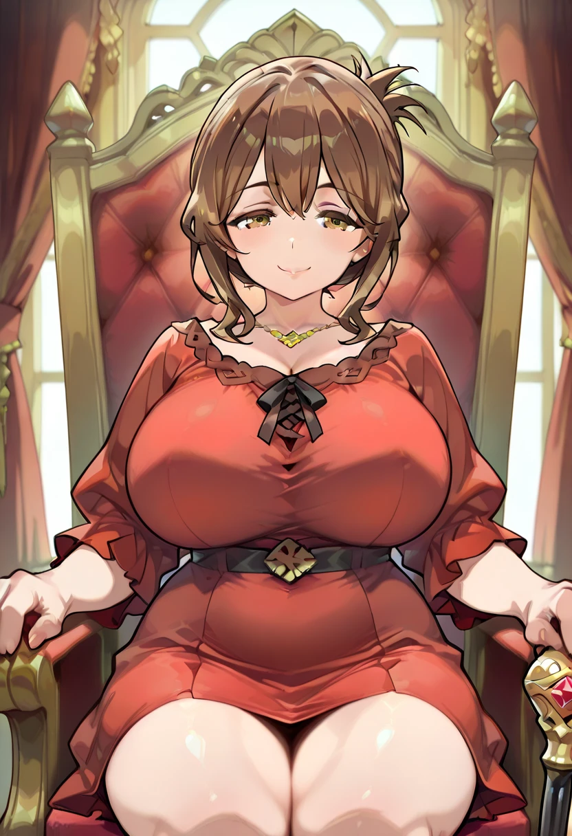 Detailed Background, Tabletop, Highest quality, 1 person , Curly Hair, Long Hair, Purple eyes, Stars in my eyes , Strapless blouse, Long skirt、Big Breasts、Dozen Rose、A rose flower