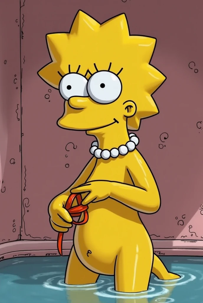 Lisa Simpson, with few clothes