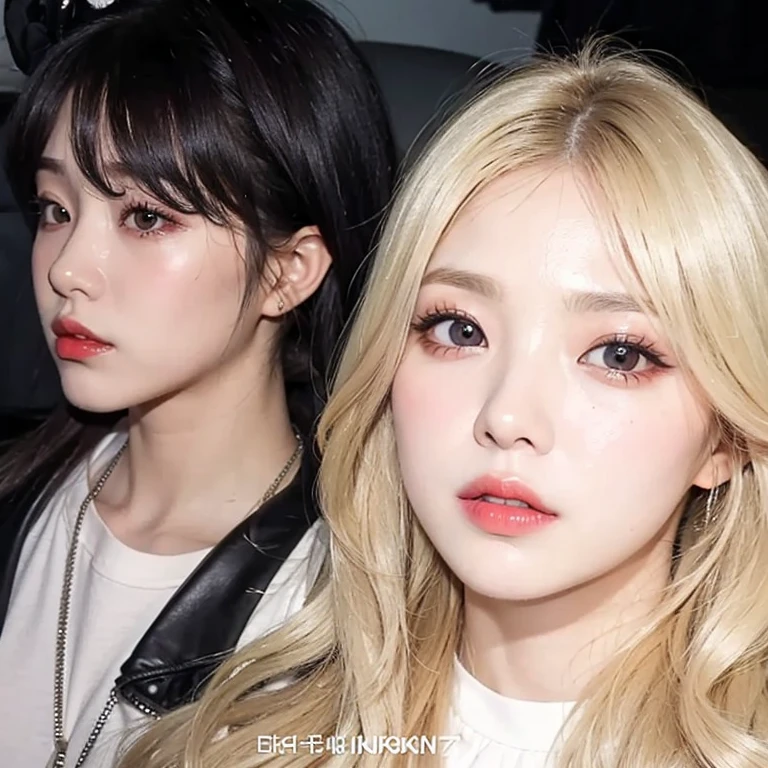 Wonyoung from IVE face, foto realista, ultra HD, 8k, big juicy lips