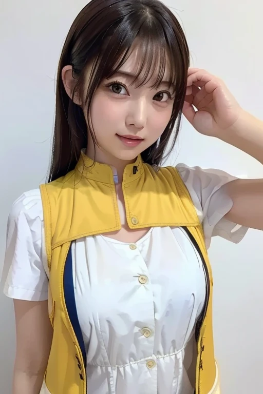 Midsummer Sea Swimsuit、All Yellow Bikini、All Yellow Swimsuit、big chest、cleavage breasts、G Cup