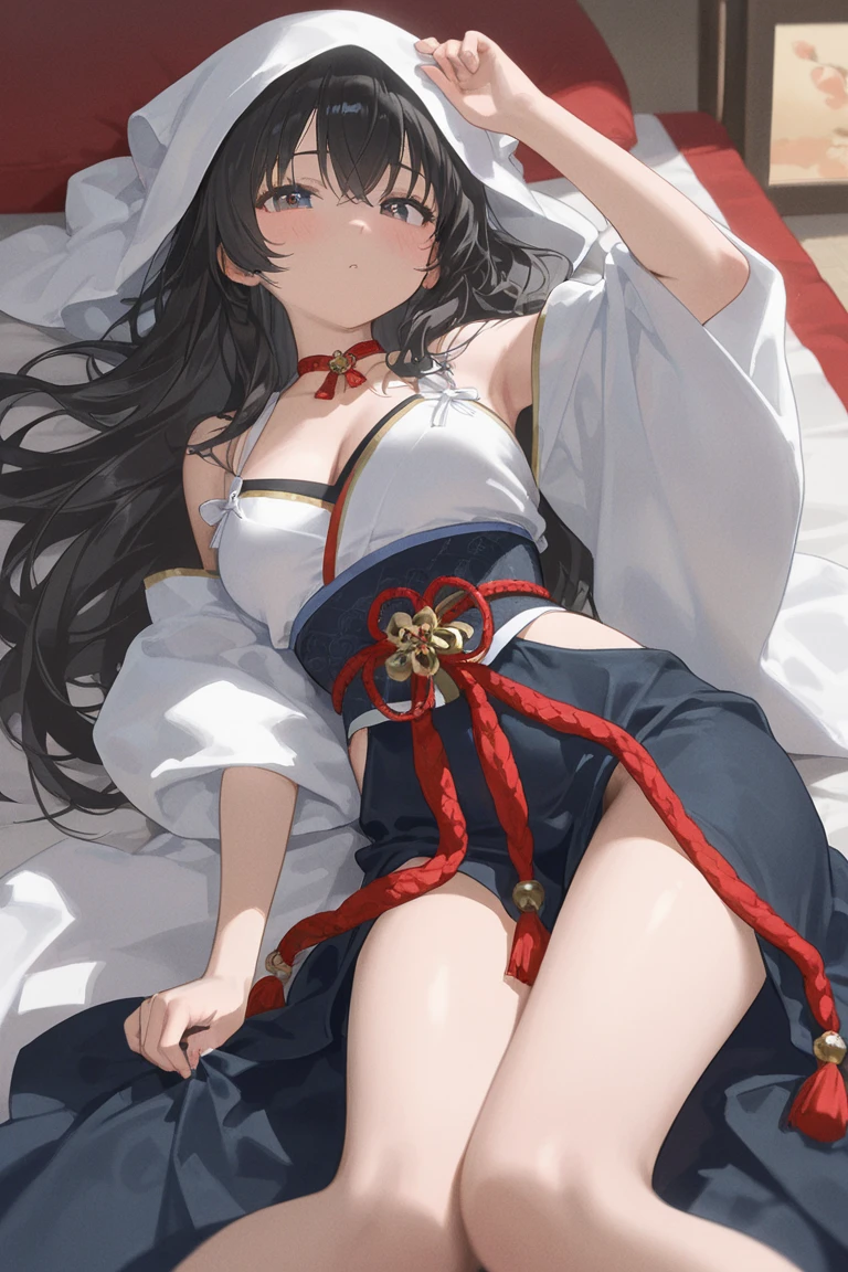 Bra with front hook off、nipple