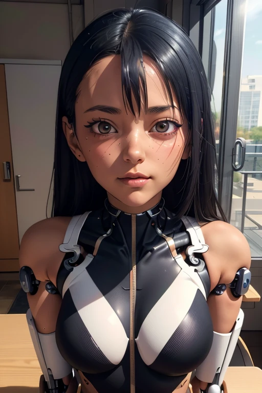 Long legs, Biomechanical Style The Edge of My Universe . A fusion of organic and mechanical elements, Futuristic, Cybernetic, detailed, Complex, detailed Complex, (detailed face:1.2), , ,