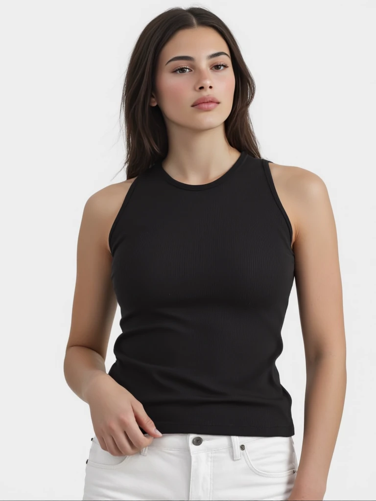 une femme 3v4gr33n,Haut du corps, porter un t-shirt