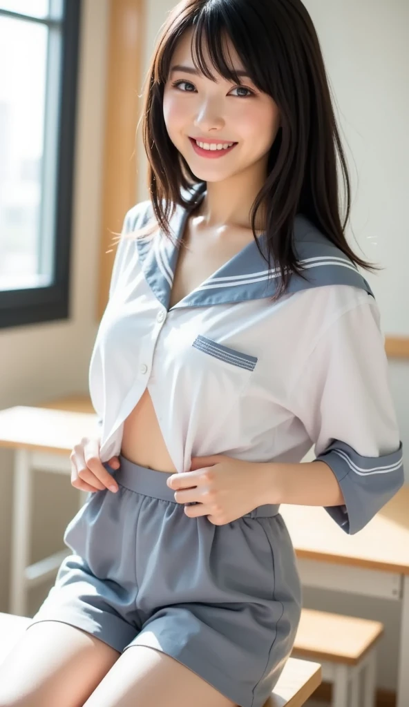 Full nudity,(Small breasts)