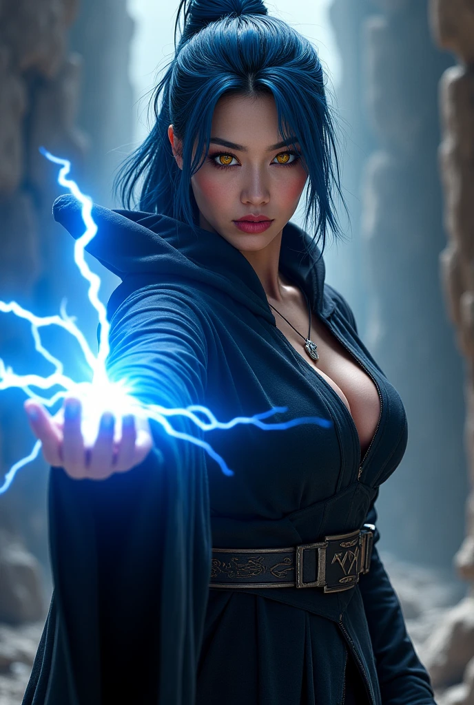 Girl with elemental the power of nature, red eyes, large breasts sexy push up bras, shiny skin, ((wearing a thin robe that combines the essences of fire, water, earth, and air)), (((surrounded by the presence of the elements Conjure up a storm of power))), ((At the elemental sanctuary where natural forces meet)), ((((Elemental aura and whirlwind accompany the sorcerer, which shows mastery over the elements))))