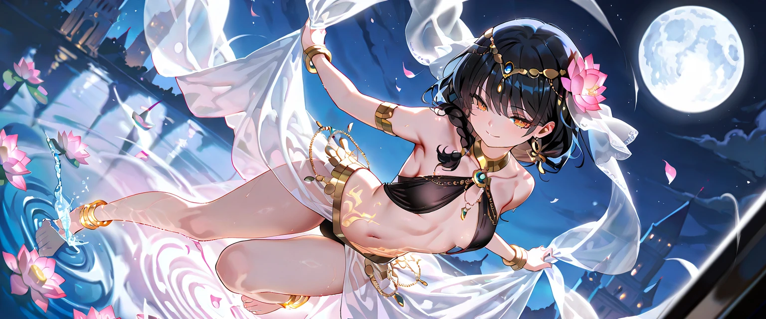 absurdres, RAW photo, extremely delicate and beautiful, masterpiece, Best Quality, ultra high resolution, 32k, hyperrealistic, ultra-detailed, in her 20s, delicate facial features, tearful mole, earring, medium breasts, full body shot, shorter middle hair, black hair, jiangshi,