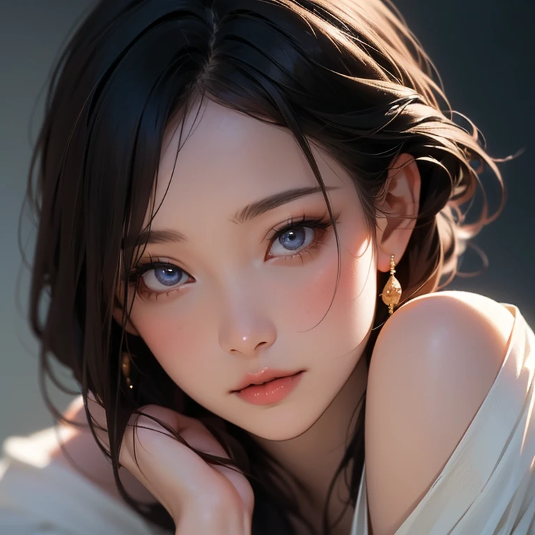 ((Best Quality)), ((Masterpiece)), (Detail: 1.4), 3D, Beautiful Cyberpunk Female Image, HDR (High Dynamic Range), Ray Tracing, NVIDIA RTX, Super Resolution, Unreal 5, Subsurface Scattering, PBR Texture, Post-Processing, Anisotropic Filtering, Depth of Field, Maximum Sharpness and Sharpness, Multi-layer Texture, Albedo and Highlight Mapping, Surface Coloring, Mitsu-Accurate Simulation of Material Interactions, Perfect Proportions, Octane Rendering, Two-color Light, Large Aperture, Low ISO, white balance, regular three-point, 8K RAW, beautiful bright pupils, flowing robe, fine pupils, delicate face and eyes, long eyelashes, blush, fluffy hair, pink lips, pure, cute