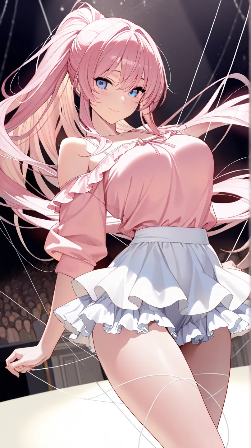 best quality, masterpiece, highres, solo, {maid:1.40}, {long maid dress:1.15}, long_hair, blunt_bangs,sidelocks,blush, breasts, (smile),open shirts,nipple,bukkake,cum on ,used condom,(breast-milk),flat chest,pussy,pussy juice,skirt lift