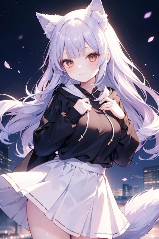 1 busty girl,The city at night,it is raining,a white sweatshirt,black shirt，Insert pocket with one hand，black short skirt，drenched clothes，nudegirl，blackstockings，Lift up your skirt yourself, White under underwear, Cute white panties,spread, Lingerie Cameltoe, (masterpiece, best quality, ultra detailed), 