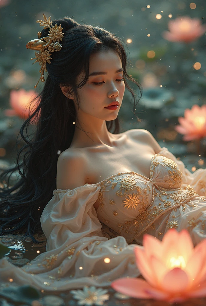 Naked girl spreads her legs to show her vagina,(8k), (Highest quality: 1.2), (Realistic), (Realistic: 1.37), Ultra-high resolution,Sex education training、Illuminated with enchanting lighting、 A stunning and surreal fashion portrait featuring a 17-year-old Japanese model, Feathery hair gives off an angelic beauty. She wears a fashionable and captivating outfit that highlights her super-real skin, Gives a vibrant and dreamy atmosphere. The Cinematic lighting and composition create an otherworldly atmosphere, As if it had fallen from heaven. The background is dreamy, abstract landscape that enhances the overall enchanting and fashionable aesthetic of the photograph., fashion, Cinematic, photograph, portrait photographgraphy