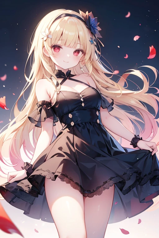 最high quality、high quality、best image quality、8K、最High resolution、High resolution、最high quality、masterpiece、whole body photos、 skin in every detail、 face in every detail、 eyes in every detail、 lips in every detail、 teeth in every detail、 ears with attention to detail、 hair with detailed details、arms with attention to detail、 hands with attention to detail、 fingers with attention to detail、 (fine hands、thumb１reference４)、 legs with attention to detail, feet with attention to detail, 8k, ultra HD, sharp focus, details hair, beautiful hair, details face, beautiful detail eye, details pupil, perfect hand, vibrant colours, soft lighting.

1girl, long hair, hair accessory, style hair, blonde hair, radiant blue eyes, glow eyes, massive giant breast, small thigh, slim body, underneath 

party, wind blows, sunset, evening, clear sky, flower, carry flower 