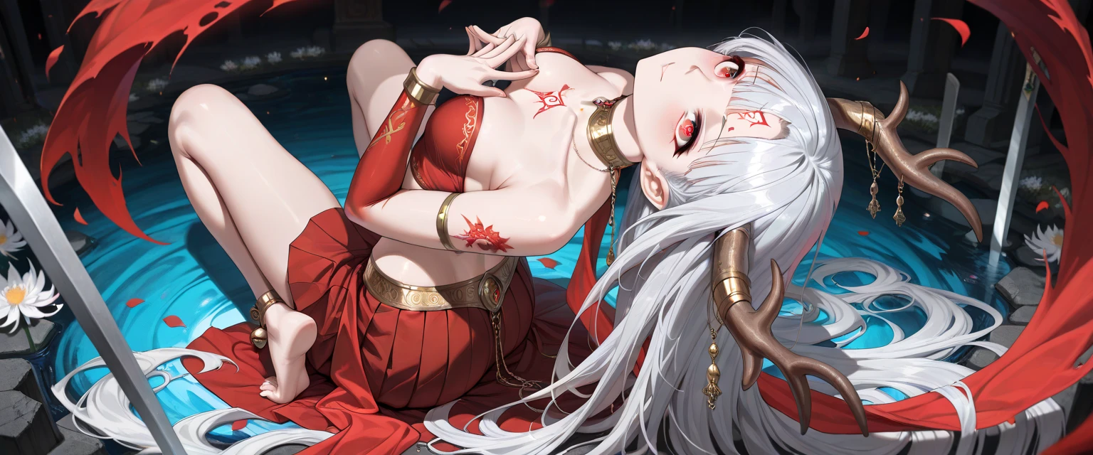 魔弾の王とSenki, Eleonora Virtalia, silver hair, red eyes, long sword, Senki, confident, girl, belly button, big breasts, femdom, bullying, Blood on the body, Blood on the armor, Blood on the belly button, Blood on the stomach, Blood on the breasts, provocation, tall, long sword, slashing sword, splashing blood, tall, belly buttonに血 ,Blood in the stomach, gun, knife, sword, war, underwear, kill, Behead, shot from below, sensual, Blood on the breasts, smile, killing miscellaneous soldiers 