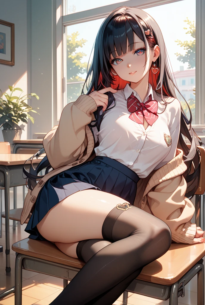 (masterpiece:1.2, top-quality), (realistic, photorealistic:1.4), beautiful illustration,
looking at viewer, looking away, full body,
1 girl, japanese, high school girl, (long hair:1.4), blong hair, (twin tail:1.7), large breasts:0.8, white skin
beautiful hair, beautiful face, beautiful detailed eyes, beautiful clavicle, beautiful body, beautiful chest, beautiful thigh, beautiful legs,
(beautiful scenery), , classroom, desks, chairs,
((cute school uniform, long sleeves, pleated skirt, sailor collar, scarf)), white panties, shoes,
sitting, sit in a chair, spread legs, ((female masturbation)),
(seductive smile, ashamed, tremble),