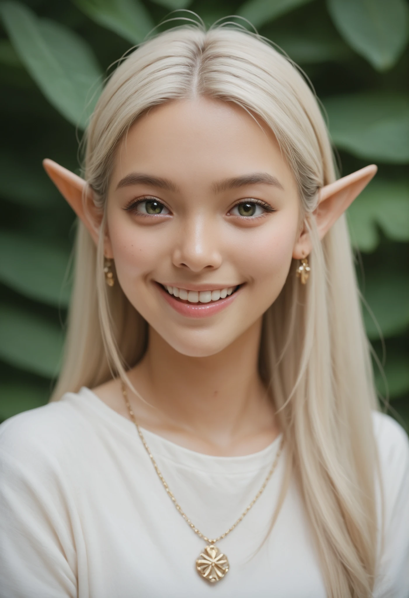A sacred and enchanting dark elf, Fearless smile
