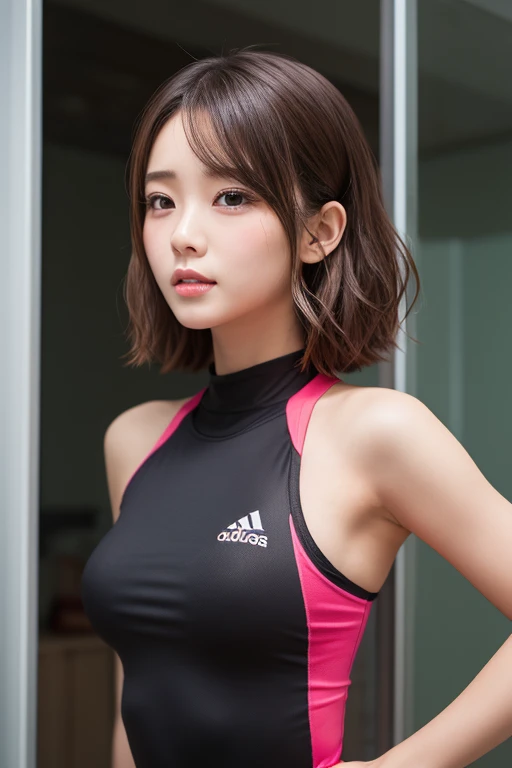 (Raw photo:1.2), (realistic:1.4),(masterpiece:1.3),(highest quality:1.4),ultra high resolution,(fine eyes),(detailed facial features),(Detailed clothing characteristics),HDR,8K resolution, focus only, bangs, Perfect for your skin, (shiny skin),(slender girl),dream-like,
(extreme detailed diagram),check comments,comment request,scenery,no text,
VirtualGirl-Rin, small breasts, bob hair, short hair, brown hair, brown eyes,
1 girl, Upper body,
White diving suit,
Happy,smile,Kneeling position,open legs、Hands out in front、