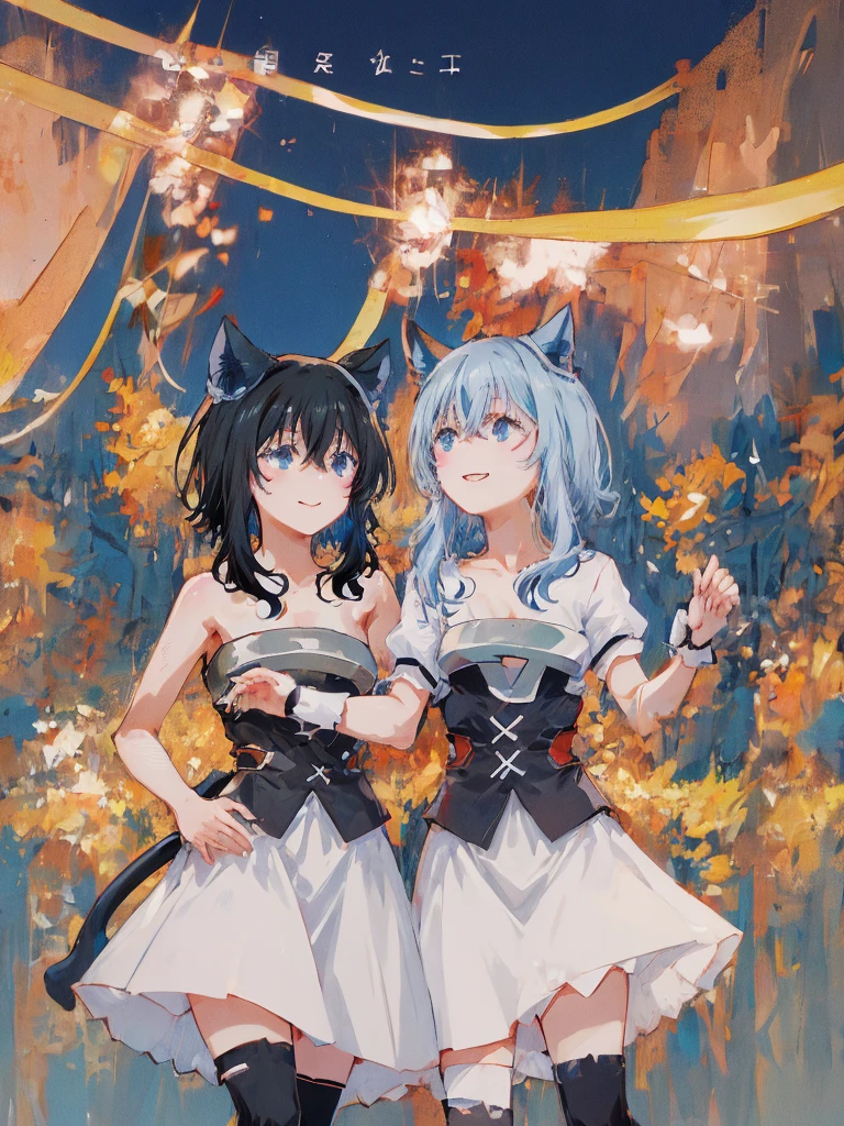 (8k, RAW photo, best quality, masterpiece:1.2), london (azur lane), fantacy_world, 1 girl, (aegyo sal:1), cute, aged down, (Jpop_idol), detailed beautiful skin, huge breasts, animal ears, black hair, cat ears, grey eyes, short hair, sad hand on own face, (photorealistic:1.8), focus_on_face, looking down, arm up, sunny milk, professional lighting, photon mapping, radiosity, physically-based rendering, daytime, outdoors,