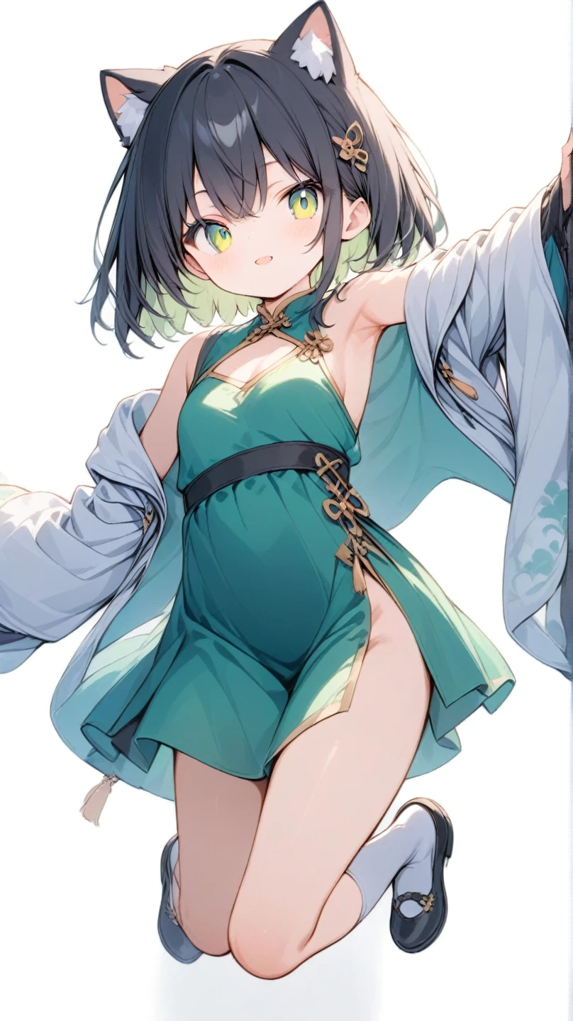 Underless、clitoris、Nipples、Big Ass、 One girl、smile(blush:1.3)、anus(Young:1.1)(Long, thick, unkempt pubic and butt hair:1.3)、Black short hair、cute 、Grass grows on both sides of the cobblestones