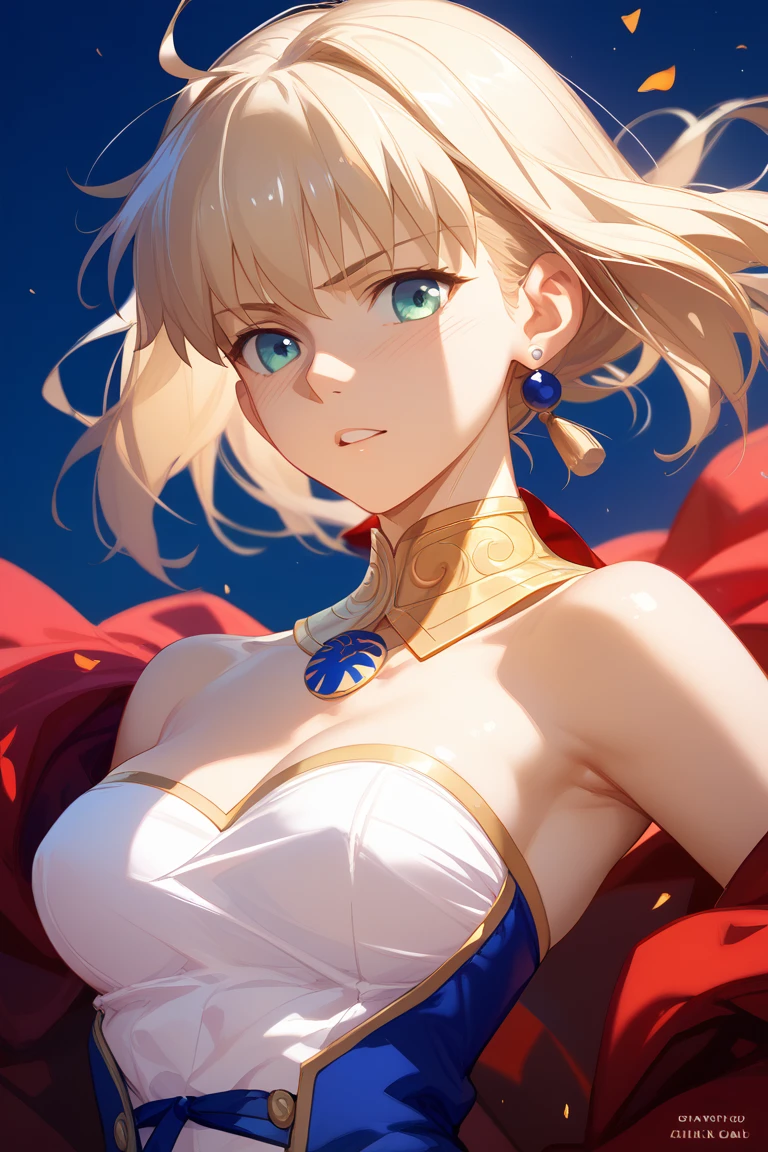 (((Pixel perfect, Perfect details))), alone, 1 girl, Lan Qianli, looking at the audience, Smile,Best quality), large breasts, delicate face, detailed eyes,Gurwitz,pillory,Head flail,hand flail,flail,(bridal veil:1.5),(short sheer veil:1.5),Blushing face,Head flower,headgear,(tube top wedding dress:1.5),pure white dress,necklace,earrings,Bangs,lipstick, standing, starandstripe, muscular, antenna hair
